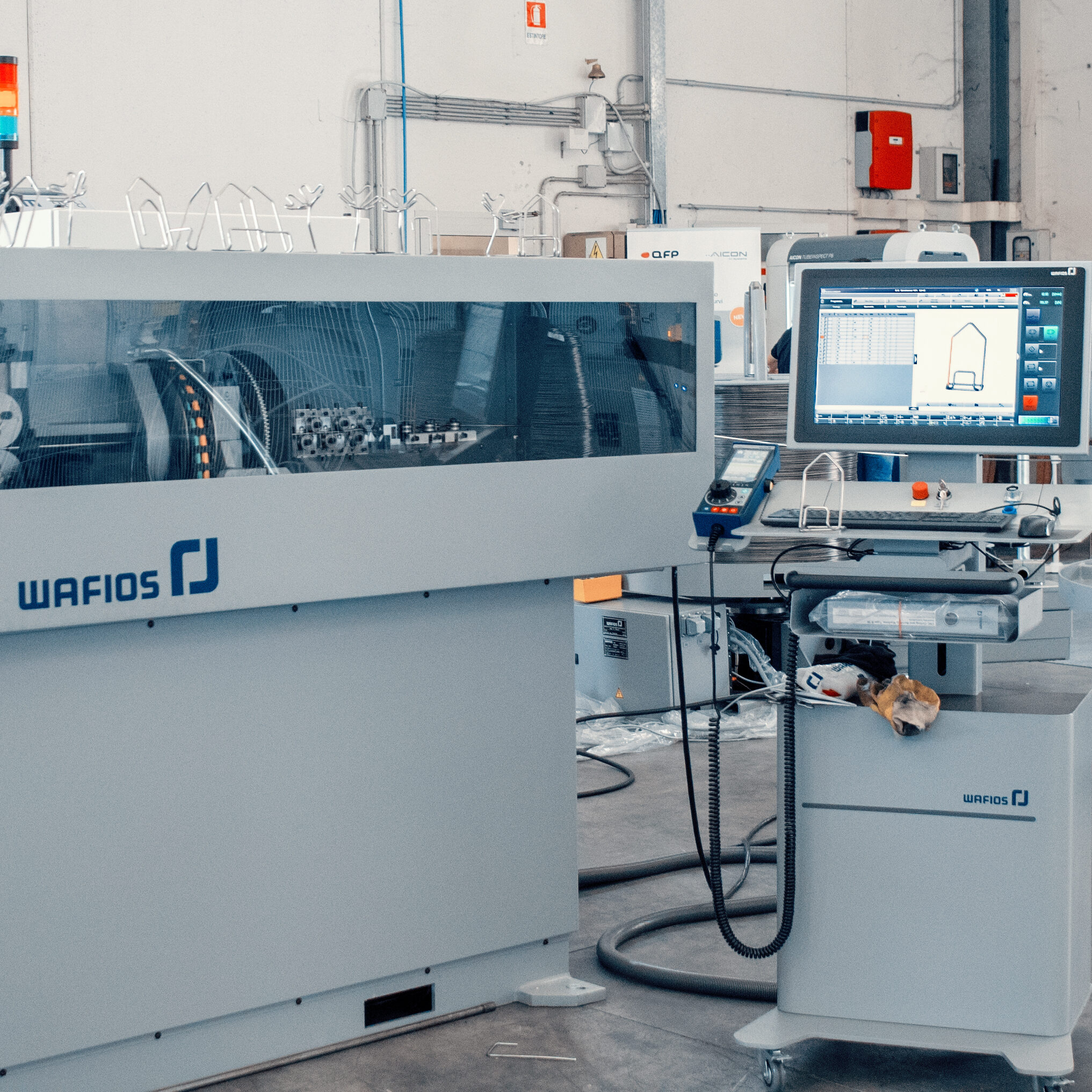 Piegafilo Wafios B36 durante l'Open House Wire Trading 2019